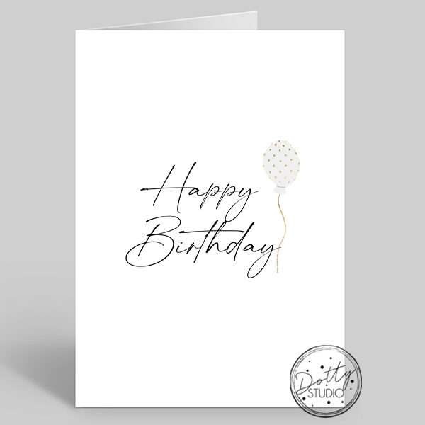 B0032 - Happy Birthday! (Balloon) | Pack Size 6