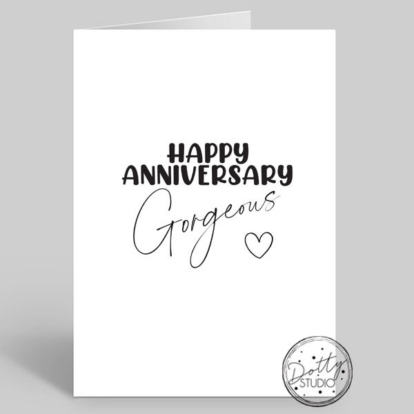 A003 - Happy Anniversary Gorgeous | Pack Size 6