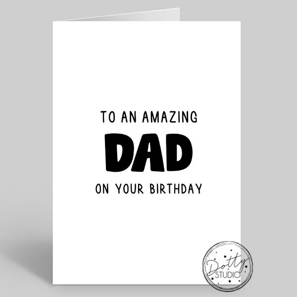 B0053 - To An Amazing Dad | Pack Size 6