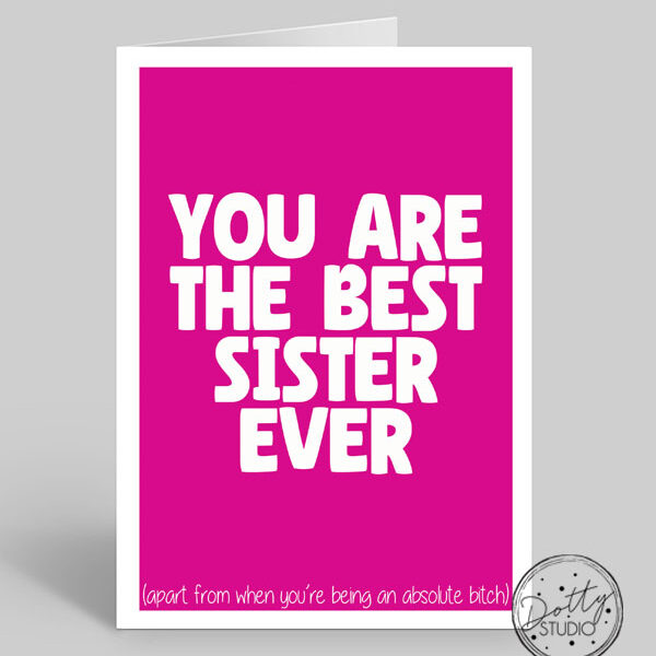 B0063 - Best Sister Ever | Pack Size 6