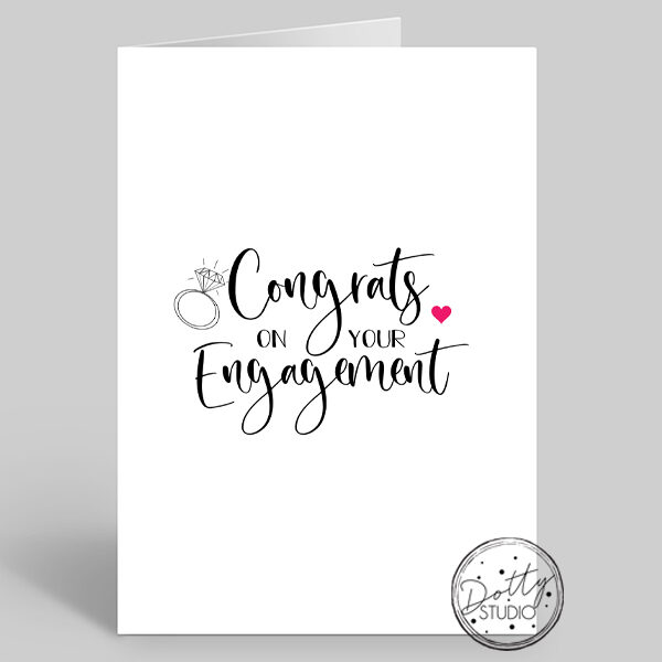 E001 - Congrats On Your Engagement | Pack Size 6