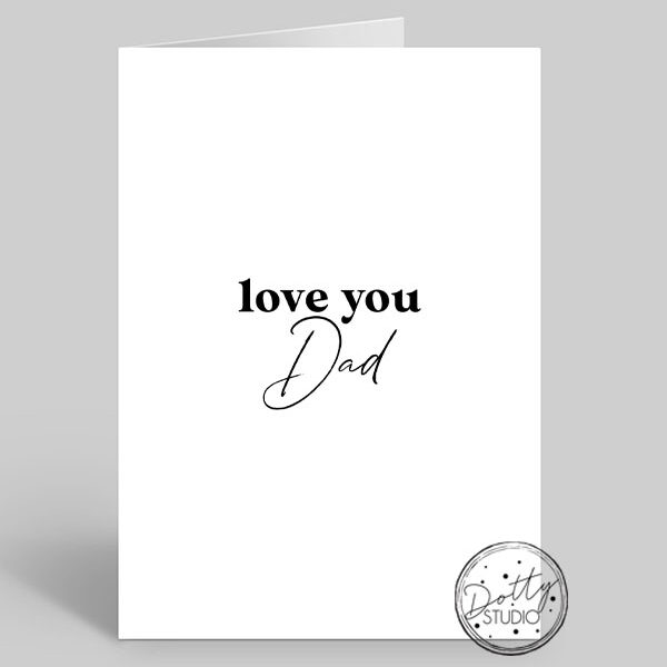 FD006 - Love You Dad | Pack Size 6