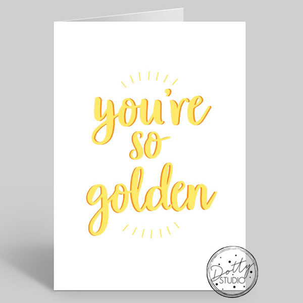 IN006 - You're So Golden | Pack Size 6