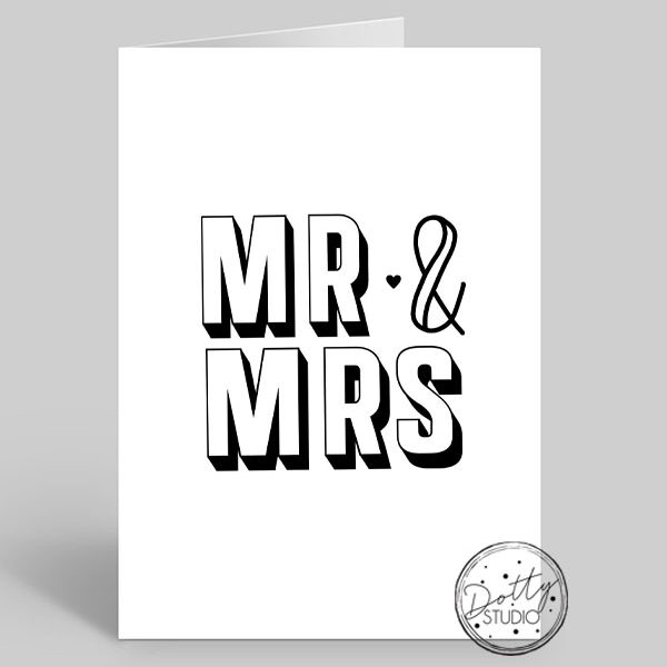 W006 - Mr & Mrs | Pack Size 6